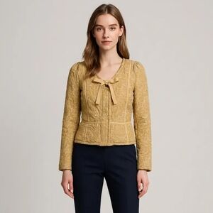 Wilfred Le Fou Gold Textured Jacket